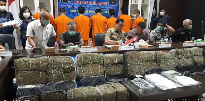 Sita 126 Kg Ganja Jaringan Aceh, BNNP Sumut Temukan Gudang Narkoba di Langkat
