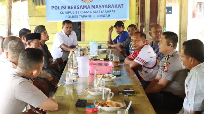 Kapolres Tapteng Duduk Bersama Warga di Pandan Bahas Sinergi Pemberantasan Narkoba