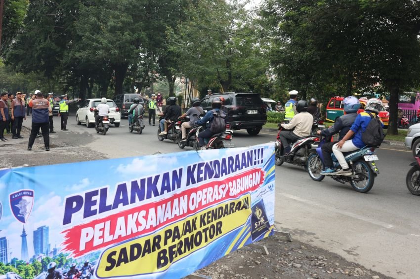 Opsgab Sadar Pajak Kendaraan di Medan Raup Rp118,45 Juta dalam Dua Hari