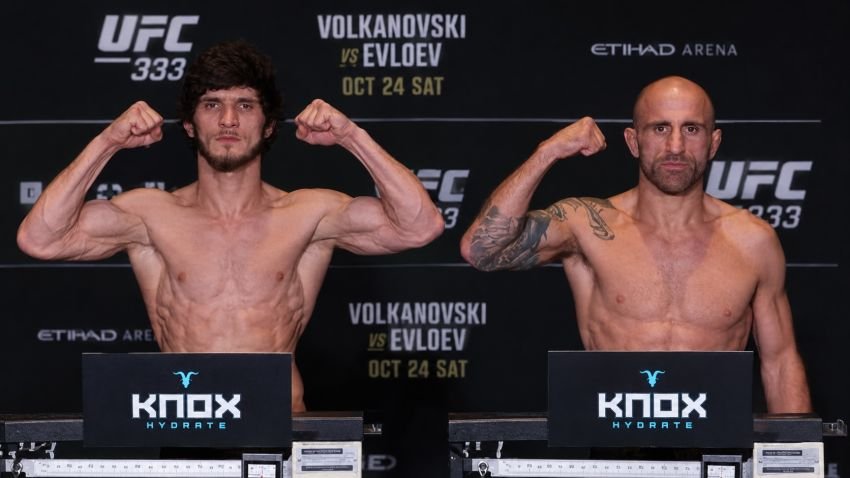 Movsar Evloev dan Alexander Volkanovski Lolos Timbang Badan, Main Card UFC 333 Resmi!