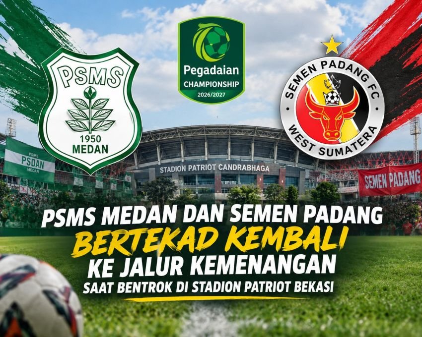 Usung Misi Kebangkitan di Bekasi, PSMS Medan Siap Perpanjang Catatan Minor Semen Padang