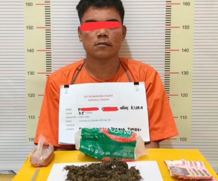 Polres Tapteng Ringkus Pengedar Sabu dan Ganja di Sukabangun