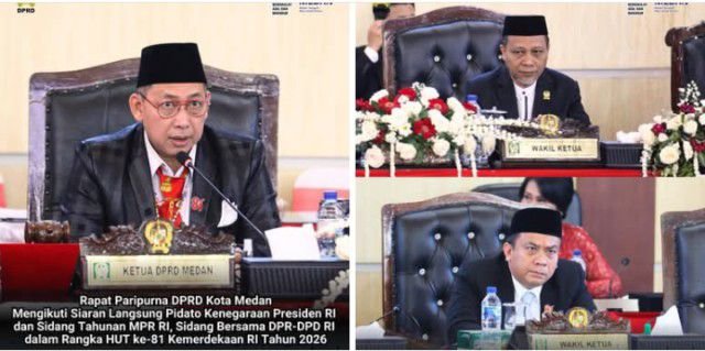 Paripurna DPRD Medan Ikuti Penyampaian RUU APBN 2027