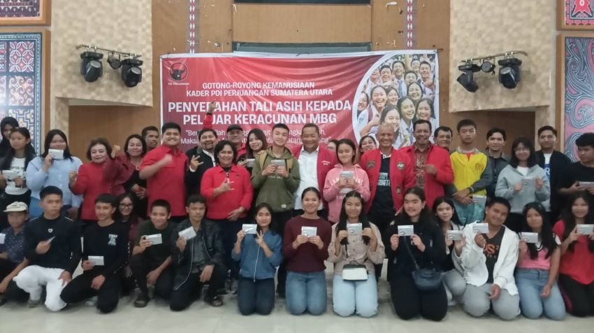 Megawati Perintahkan Kader Hadir di Tengah Rakyat, PDI Perjuangan Sumut Beri Tali Asih Korban MBG di Karo