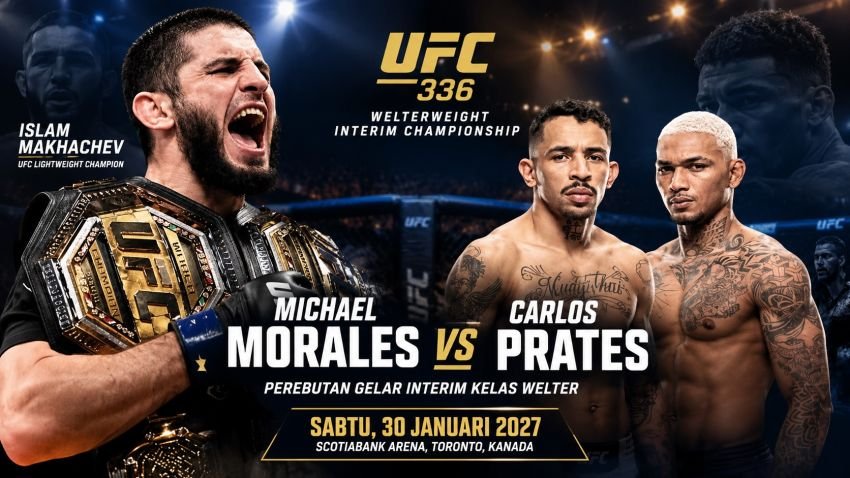 Islam Makhachev Tunggu Morales vs Prates, Dana White Sentil Sang Juara Welter UFC