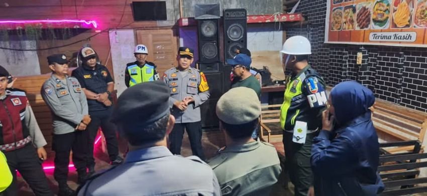Polres Tapteng Razia Sejumlah Tempat Hiburan Malam, Pastikan Situasi Kondusif
