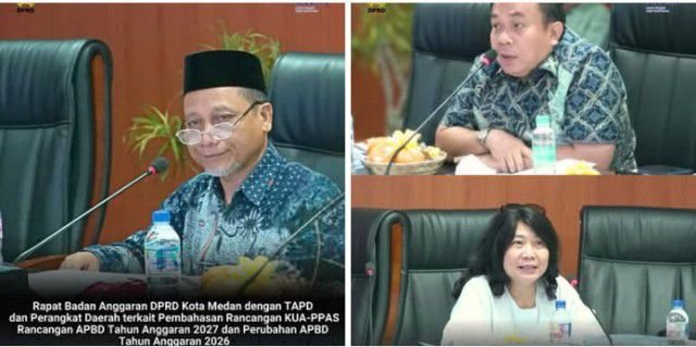 Banggar DPRD Medan Bahas KUA-PPAS APBD 2027 dan P-APBD 2026