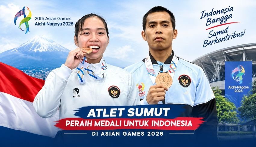 Indonesia Tutup Asian Games 2026 di Posisi 16, Dua Atlet Sumut Sumbang Medali