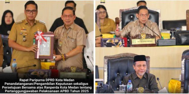DPRD Medan Setujui Ranperda Pertanggungjawaban APBD 2025
