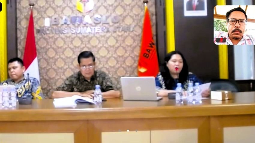 Jejak Pengawasan Pilkada, Bawaslu Tapsel Ikuti Bedah Buku Secara Daring